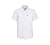 Mountain Warehouse Coconut Slub Texture Short-Sleeved Shirt - Lightweight Cotton Tee with Pocket, Casual Wear - Spring Summer, Holidays & Travelling Off White (Slub Texture) L