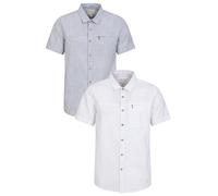Mountain Warehouse Coconut Slub Texture Short-Sleeved Shirt - Lightweight Cotton Tee with Pocket, Casual Wear - Spring Summer, Holidays & Travelling White 3XL