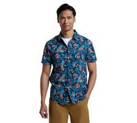 Mountain Warehouse Coconut Slub Texture Short-Sleeved Shirt - Lightweight Cotton Tee with Pocket, Casual Wear - Spring Summer, Holidays & Travelling Navy S