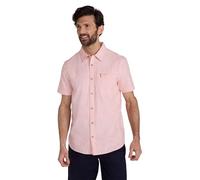 Mountain Warehouse Coconut Slub Texture Short-Sleeved Shirt - Lightweight Cotton Tee with Pocket, Casual Wear - Spring Summer, Holidays & Travelling Coral (Slub Texture) XS