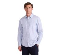 Mountain Warehouse Coconut Textured Mens Long Sleeved Shirt - Cotton, Lightweight, Breathable & UV Protect Tee Shirt - Spring Summer, Cycling & Outdoors Denim S