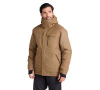 Mountain Warehouse Comet II Mens Padded Waterproof Ski Jacket, Breathable, Taped Seams, Multiple Pockets, Detachable Snow skirt - Best for Winter Skiing, Sports, Walking Tan (02) S