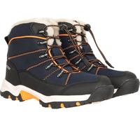 Mountain Warehouse Comet Kids Waterproof Snowboots -Warm Faux Fur Shoes, High Traction Outsole - Ideal for Cold Weather, Walking Navy Kids Shoe Size 13