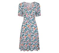 Mountain Warehouse Como Printed Womens Tea Dress - Lightweight & UV Protect Daywear Clothing Casual Everyday Spring Summer BBQ Holiday & Outdoors Dark Teal 10