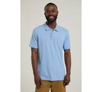 Mountain Warehouse Cordyline Textured Mens Polo - Blue - Blue - Size: XXL