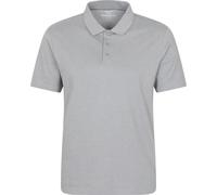 Mountain Warehouse Cordyline Textured Mens Polo - Grey - Grey - Size: 4XL