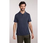 Mountain Warehouse Cordyline Textured Mens Polo - Navy - Navy - Size: S