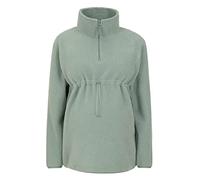 Mountain Warehouse Cosy Maternity Sherpa Half-Zip Fleece - Sherpa Lined Womens Anti-Pill Sweathshirt - Autumn Winter, Outdoors, Holiday, Walking & Hiking Khaki Women's Size 8
