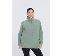 Mountain Warehouse Cosy Maternity Sherpa Half-Zip Fleece - Sherpa Lined Womens Anti-Pill Sweathshirt - For Spring Summer, Outdoors, Holiday, Walking & Hiking Khaki Women's Size 14