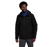 Mountain Warehouse Covert Mens Waterproof Jacket - Lightweight Rain Jacket, Breathbale Coat, Taped Seams, Adjustable Hood - Spring Summer, Travelling, Hiking Black XS
