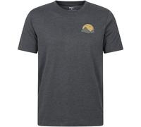 Mountain Warehouse Crest Mountain Mens T-Shirt - Grey - Grey - Size: XS