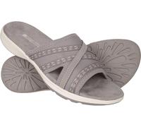 Mountain Warehouse Crest Womens Slip-On Comfort Sliders - Grey - Grey - Size: 4