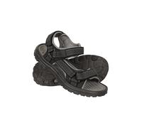 Mountain Warehouse Crete Mens Sandals - Durable Shoes, Sturdy Grip, Cushioned Footbed, Neoprene Lined, Hook & Loop Straps Beach Shoes - For Travel, Walking Grey Adult Shoe Size 7