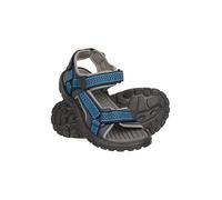 Mountain Warehouse Crete Mens Sandals - Durable & Sturdy Grip, Cushioned Footbed, Neoprene Lined, Hook & Loop Straps Beach Shoes - Spring Summer Travel, Walking Blue Adult Shoe Size 10