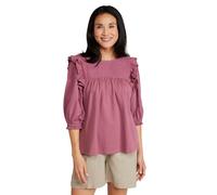 Mountain Warehouse Crete Womens Top - Lightweight Soft to Touch Ladies Everyday Tee Shirt - Spring, Summer Outdoors, Holiday, Walking, Hiking Pink Women's Size 18