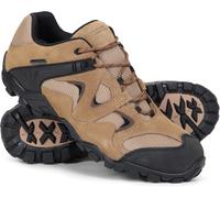 Mountain Warehouse Curlews Mens Waterproof Walking Shoes - Quick Drying Footwear, Suede & Mesh Outer & Rubber Sole - for Autumn, Winter, Camping & Hiking Dark Beige Adult Shoe Size 13