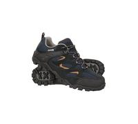 Mountain Warehouse Curlews Mens Waterproof Walking Shoes - Quick Drying Footwear, Suede & Mesh Outer & Rubber Sole - for Autumn, Winter, Camping & Hiking Navy Adult Shoe Size 6