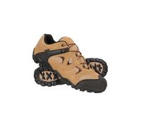 Mountain Warehouse Curlews Mens Waterproof Walking Shoes - Quick Drying Hiking Boots, Suede & Mesh Outer Material Outdoor Shoes, Rubber Sole - Ideal for Everyday Use, Dark Beige, 8 UK