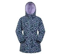 Mountain Warehouse Dale Kids Lightweight Waterproof Jacket - Fleece Lined Girls & Boys Rain Coat, Breathable, Adjustable Cuffs - For Spring Summer & Outdoors Dusky Purple Kids Size 5-6 Years
