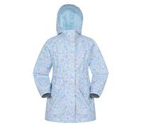 Mountain Warehouse Dale Kids Printed Waterproof Jacket | Breathable Boys & Girls Fleece Lined Rain Coat for Warmth, Taped Seams & Adjustable Cuffs for Tailored Fit, For Everyday Wear