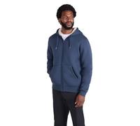 Mountain Warehouse Dalton Mens Borg Lined Hoodie - Fleece Lining, Adjustable Hood, Zipped closure, Kangaroo Pocket Top - Best for Autumn Outdoors, Winter, Walking Navy S