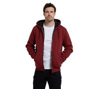 Mountain Warehouse Dalton Mens Borg Lined Hoodie - Fleece Lining, Adjustable Hood, Zipped closure, Kangaroo Pocket Top - Best for Autumn Outdoors, Winter, Walking Rust L