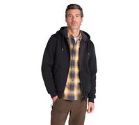 Mountain Warehouse Dalton Mens Borg Lined Hoodie - Fleece Lining, Adjustable Hood, Zipped closure, Kangaroo Pocket Top - Best for Autumn Outdoors, Winter, Walking Black 3XL