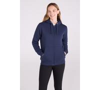Mountain Warehouse 'Dalton' Womens Sherpa Lined Hoodie Adjustable Hood Warm Cosy Jumper Navy Cotton - Size 14 UK