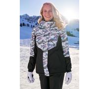 Mountain Warehouse Dawn Womens Ski Jacket - Snowproof, Warm Ladies Jacket, Fleece Lined Ski Coat, Adjustable Cuff, Hem & Hood - Ideal Ski Clothes In Winter Grey Women's Size 18