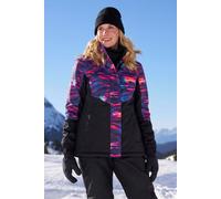 Mountain Warehouse Dawn Womens Ski Jacket - Snowproof, Warm Ladies Jacket, Fleece Lined Ski Coat, Adjustable Cuff, Hem & Hood - Ideal Ski Clothes In Winter Dark Purple Women's Size 20