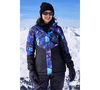 Mountain Warehouse Dawn Womens Ski Jacket - Snowproof, Warm Ladies Jacket, Fleece Lined Ski Coat, Adjustable Cuff, Hem & Hood - Ideal Ski Clothes In Winter Bright Blue Women's Size 18