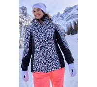Mountain Warehouse Dawn II Womens Printed Ski Jacket - Green - Green - Size: 8