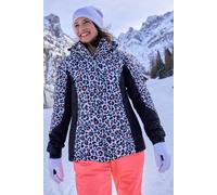 Mountain Warehouse Dawn II Womens Printed Ski Jacket - Green - Green - Size: 18