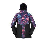 Mountain Warehouse Dawn Womens Ski Jacket - Snowproof, Warm Ladies Jacket, Fleece Lined Ski Coat, Adjustable Cuff, Hem & Hood - Ideal Ski Clothes In Winter Dark Purple Women's Size 12