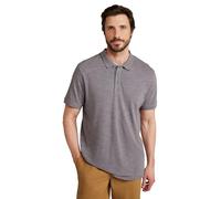 Mountain Warehouse Dawnay Pique Slub Textured Mens Polo Shirt - Comfy T-Shirt with a Relaxed fit, Short Sleeves & 2 Buttons - for Outdoors, Walking & Casual wear Charcoal M
