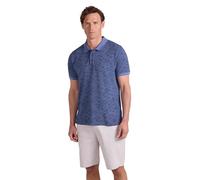 Mountain Warehouse Dawnay Pique Slub Textured Mens Polo Shirt - Comfy T-Shirt with a Relaxed fit, Short Sleeves & 2 Buttons - for Outdoors, Walking & Casual wear Corn Blue 3XL
