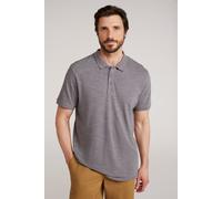 Mountain Warehouse Dawnay Pique Slub Textured Mens Polo Shirt - Grey - Grey - Size: XS