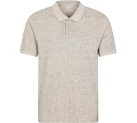 Mountain Warehouse Men Dawnay Pique Slub Textured Polo Cotton Casual Summer Tee