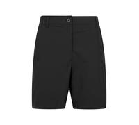 Mountain Warehouse Delta Stretch Womens Shorts - Lightweight, UV Protect & Quick Dry Short Pants with Elastic Waistband - Spring Summer, Walking, Hiking, Outdoors Black Women's Size 14