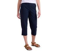 Mountain Warehouse Delta Women’s Stretch Capris - Lightweight & Quick-Drying Short Pants with Adjustable Waistband, Comfortable Fit - Spring, Summer, Travelling Navy Women's Size 12