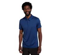 Mountain Warehouse Deuce IsoCool Men’s Polo - Quick Dry T-Shirt, Highly Breathable Tee, Wicking Top with Classic Polo Design - for Travelling Dark Blue XXS