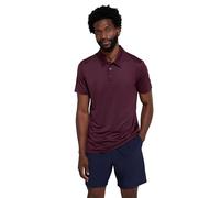 Mountain Warehouse Deuce IsoCool Men’s Polo - Quick Dry T-Shirt, Highly Breathable Tee, Wicking Top with Classic Polo Design - for Travelling Dusky Wine XS