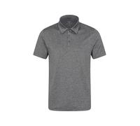 Mountain Warehouse Deuce IsoCool Men’s Polo - Quick Dry T-Shirt, Highly Breathable Tee, Wicking Top with Classic Polo Design - for Spring Summer & Travelling Charcoal 3XL