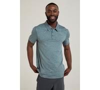 Mountain Warehouse 'Deuce' Mens Polo IsoCool High Wicking Casual Summer T-Shirt Navy/Blue - Size Medium