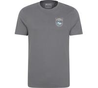 Mountain Warehouse Discover Edinburgh Mens Cotton T-Shirt - Grey - Grey - Size: S