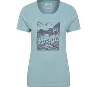 Mountain Warehouse Discover Padstow Printed Womens T-Shirt - Blue - Blue - Size: 16