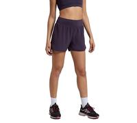 Mountain Warehouse Double-Layer Womens Running Shorts - Breathable, Fast Wicking, 4-Way-Stretch, High Rise Ladies Bottoms - for Summer, Gym, Exercise, Workout Dark Purple Women's Size 10