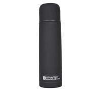 Mountain Warehouse Double Walled Flask Rubber Leak Proof Lid Insulated Thermos In Black Black One Size