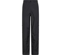 Mountain Warehouse Downpour Mens Waterproof Trousers Long Length - Black - Black - Size: XXL