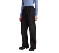 Mountain Warehouse Downpour Womens Waterproof Trousers - Bottoms with Taped Seams Rain Pants, Ankle Zip, Elastic Waistband, Easy to Pack - Spring Summer Travelling Black (Regular) Women's Size 16